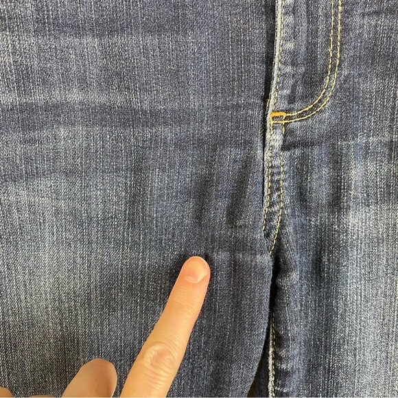 Paige Skyline Straight Leg Jeans Size 29 Dark Wash Stretchy Comfortable Mid Rise - Picture 13 of 16